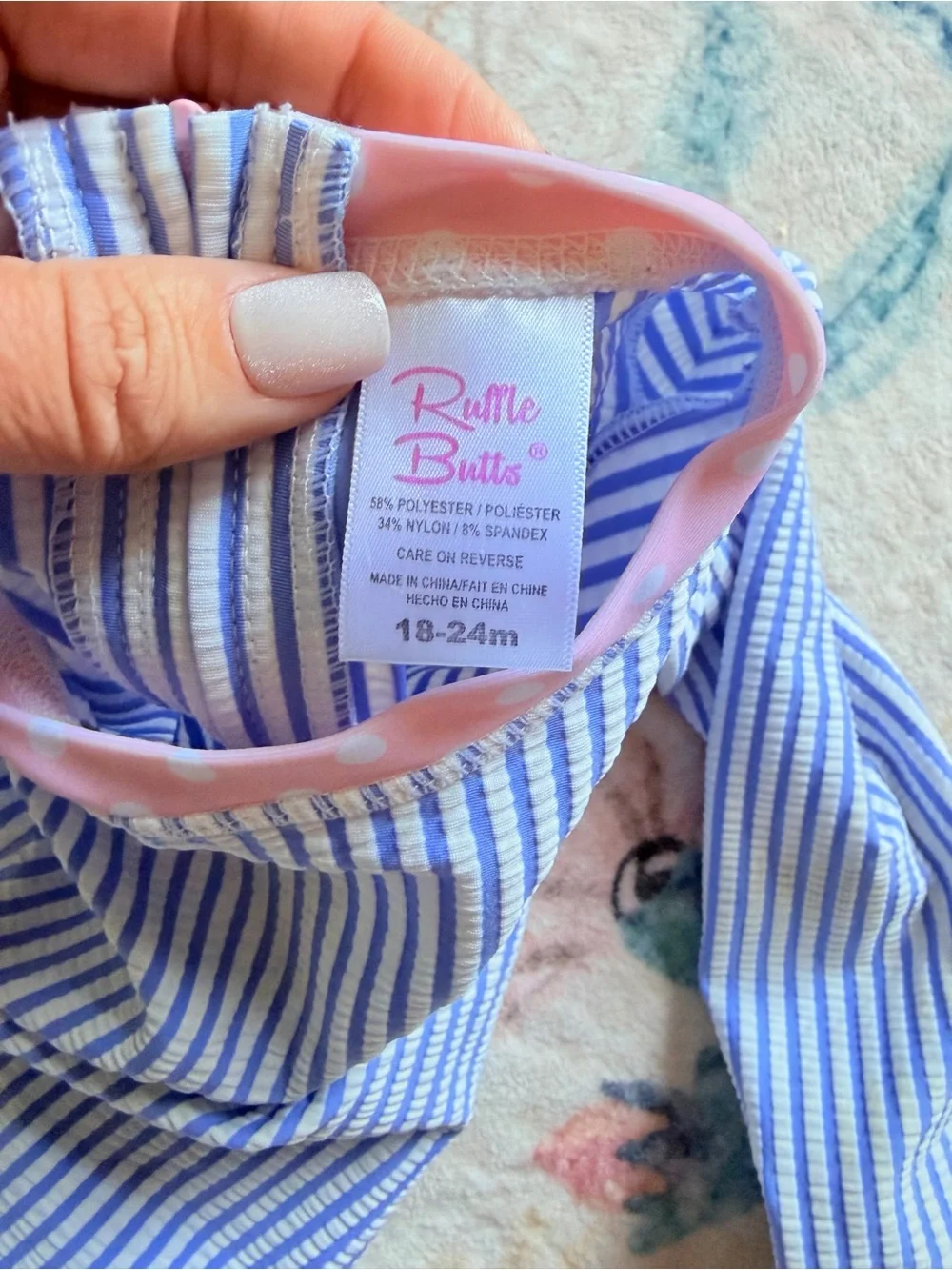 Ruffle Butts seersucker swimsuit